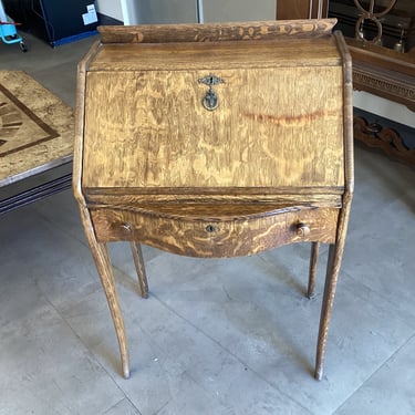 Tiger Oak Antique Secretary