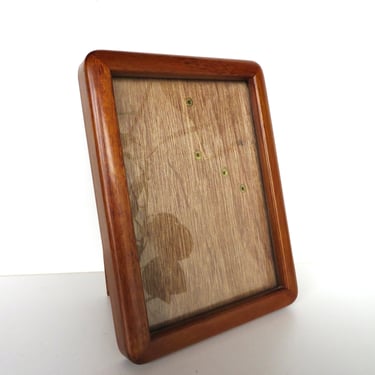 Vintage Teak 5 x 7 Danish Modern Rare Woods Picture Frame With Rounded Corners 