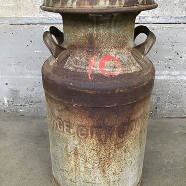 Vintage Milk Can w/ Lid (Seattle)