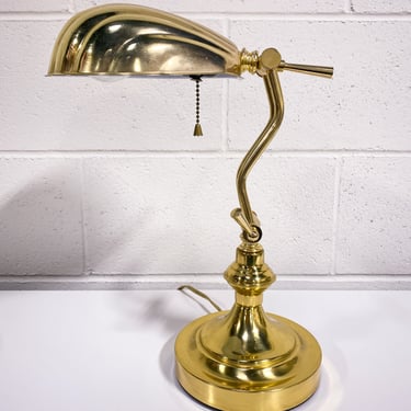 Vintage Brass Shell Table/Reading Lamp
