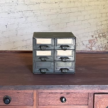 Vintage 6 Drawer ‘Addressellott’ Filer Cabinet Storage 