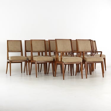 Gio Ponti for Singer and Sons Mid Century Dining Chairs - Set of 12 - mcm 