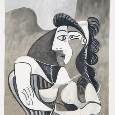 Femme Accoudee au Fauteuil, Pablo Picasso (After), Marina Picasso Estate Lithograph Collection 