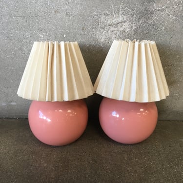 Pair of Pink Mini Lamps