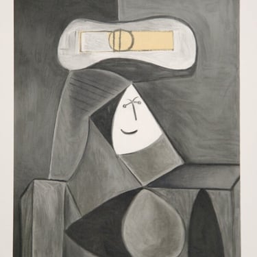 Femme Au Chapeau Gris, Pablo Picasso (After), Marina Picasso Estate Lithograph Collection 