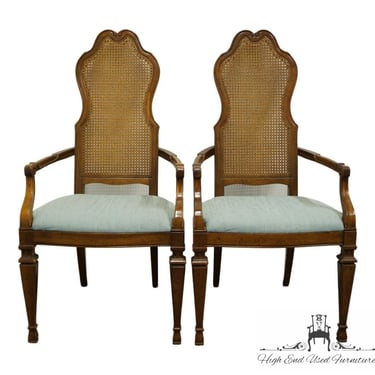 Set of 2 DREXEL FURNITURE Sienna Collection Italian Neoclassical Tuscan Style Dining Arm Chairs 567-730 
