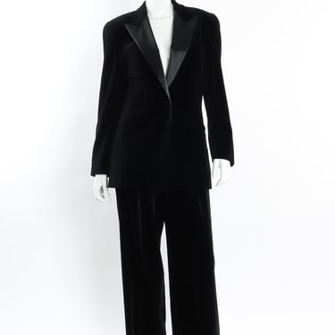 Velvet Blazer & Pant Suit Set