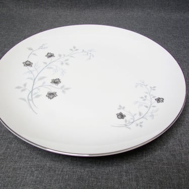 Vintage Arlen Platina 12" Chop Plate-Platinum-Seyei Japan Fine China 