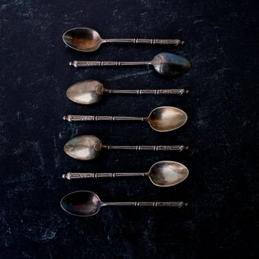 Ercuis French Silver Demitasse Spoon set Of 12
