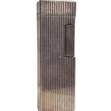 Mid Century 800 Silver Hand Engraved Zippo Lighter 