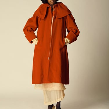 Hermès Carmine Wool Coat