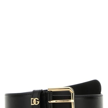 Dolce & Gabbana Woman Black Leather Belt
