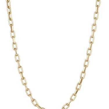 16" 4mm Italian Chain Link Necklace - 14K Yellow Gold