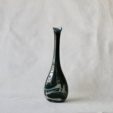 Caleb Siemon Style Hand Blown Modern Art Glass Vase 