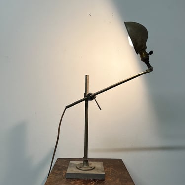 1940s Industrial Articulating Lamp - Vintage Handmade Machinist Overbuilt Lighting - Accent Lights - Rare Loft Living Decor - Cool 