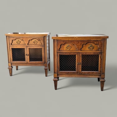 Antique Nightstands, French Country, Regency, New Deco, Provincial, Unique, Wood, Mid Century, MCM, End Tables 