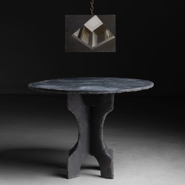 Round Slate Table