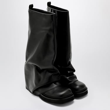 The Attico Combat Robin Black Leather Boot Women