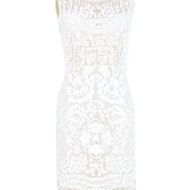 Dolce and Gabbana Crochet White Lace Dress
