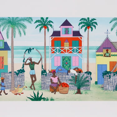 Haitian Village by Jack Hofflander 