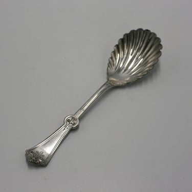 vintage Rogers Bros. silverplate shell serving spoon 
