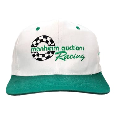 Vintage 90s Manheim Racing #41 Steve Grissom NASCAR Stock Car Racing Embroidered SnapBack Hat Cap 