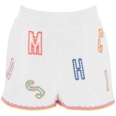 Moschino Embroidered Cotton Shorts Women