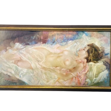 Mid Century 1970s American Venus by Julian Ritter Framed Reproduction 