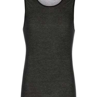 Ami Unisex Black Lyocell Tank Top