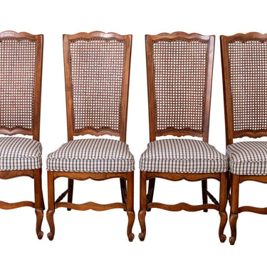 Set of Four Cane Back Chairs