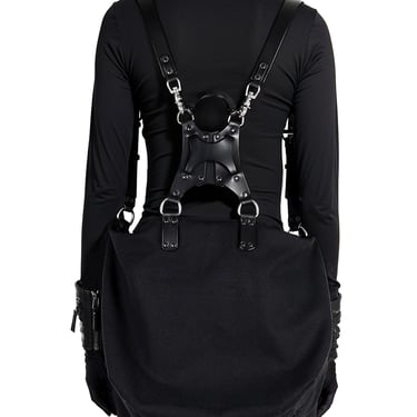 Wtae Leather and Canvas Backpack/Shoulder Bag