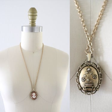 reversible cameo necklace 