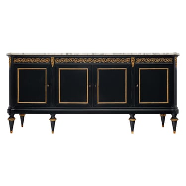 Louis XVI Ebonized French Buffet