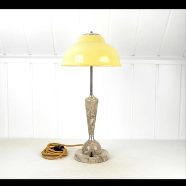 Art Deco table lamp with marble 20s 30s lamp design light office Bakelite desk table lamp desk lamp German vintage 