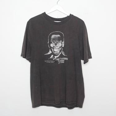 vintage PAUL ROBESON black and white FADED vintage 1990s Centennial shirt Los Angeles -- size X.L. - Free shipping U.S.A 