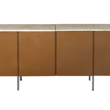 Large Mid-Century Modern Marble 6-Door Sideboard