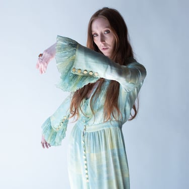 Ruffled Sleeve Silk Dress | Chloe 