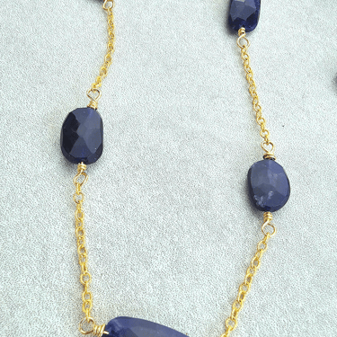 James + Jezebelle | Gypsum Necklace | Sodalite