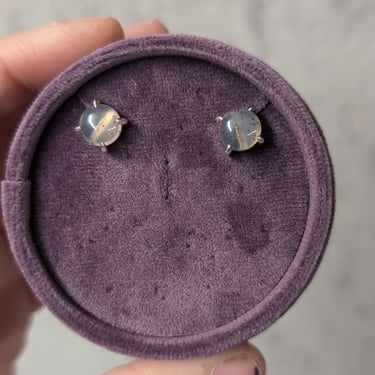 Montana Agate Studs Silver
