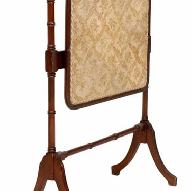 Antique Oak Fabric-Lined Folding Flip-top Table, 19th Century 
