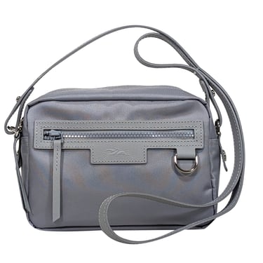 Longchamp - Grey Nylon Crossbody Bag