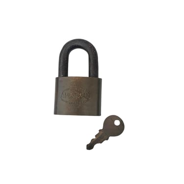 Junkunc Bros American Lock Co. Padlock With Key 