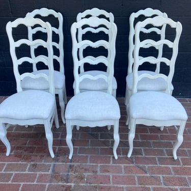 Set of 6 Ladder Back Chairs