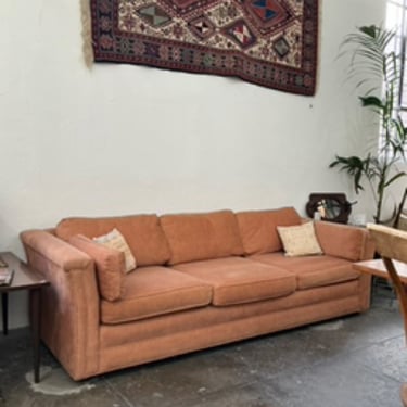 Salmon Pink Corduroy Couch