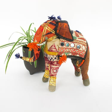 Embroidered Fabric Elephant from India 