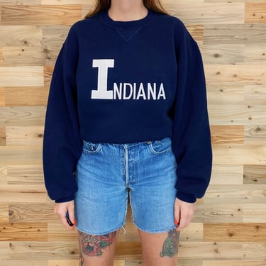 90's Indiana Embroidered Vintage Sweatshirt 
