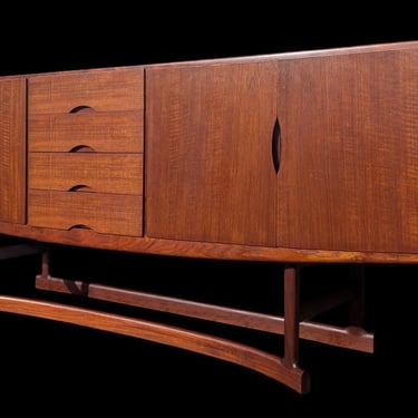 Mid Century Danish Modern Teak Credenza by Johannes Andersen for Hans Boch 