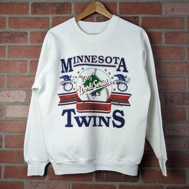 Vintage 1991 MLB Minnesota Twins Baseball ORIGINAL Crewneck Sweatshirt - Large 