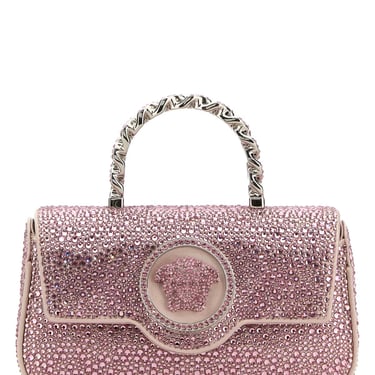 Versace Women Embellished Satin La Medusa Handbag