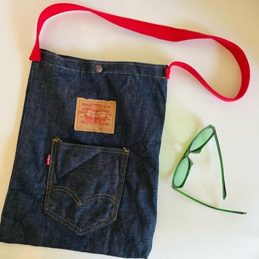 Now Designs San Francisco Deadstock Vintage Levi's USA Denim Tote Shoulder Bag 